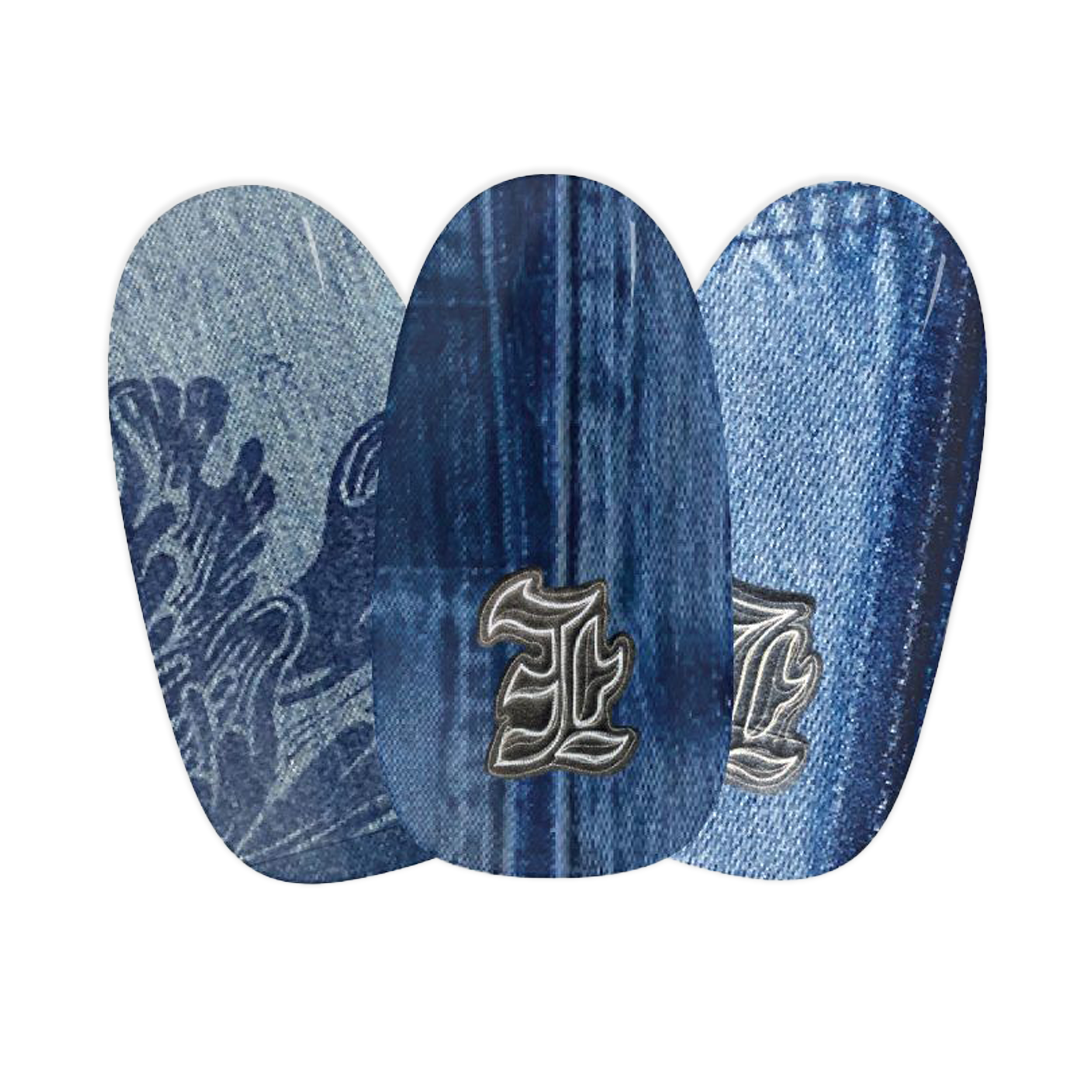 reserve boy denim maniac nails gelstickers nail art