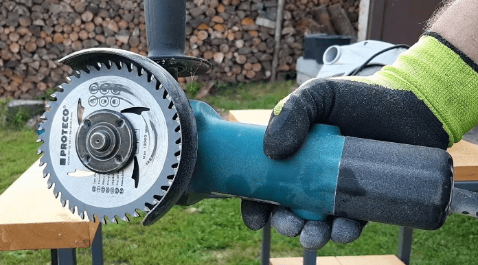 Modifying the angle grinder